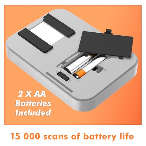 KLIM K2 Mobile Film Scanner 35mm - Free APP - Positive & Negative Converter, Slide & Photo Digitizer, 35mm Color Developing Kit Essential - Top Choice for Preserving Old Photos - Orange & Grey - Image 5