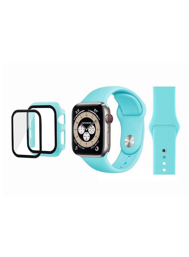 NIBEMINENT Bumper Replacement Band For Apple Watch Series 6/SE/5/4 Light Blue