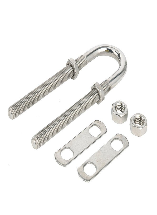 Amarine Made Amarine-made Stainless Steel Marine Boat Stern Bow Eye Tie Down U Bolt (1/2-Inch and 3/8-Inch Optional) (Silver, 3/8" Dia - 3-1/2" Thread Lenght) - Image 3