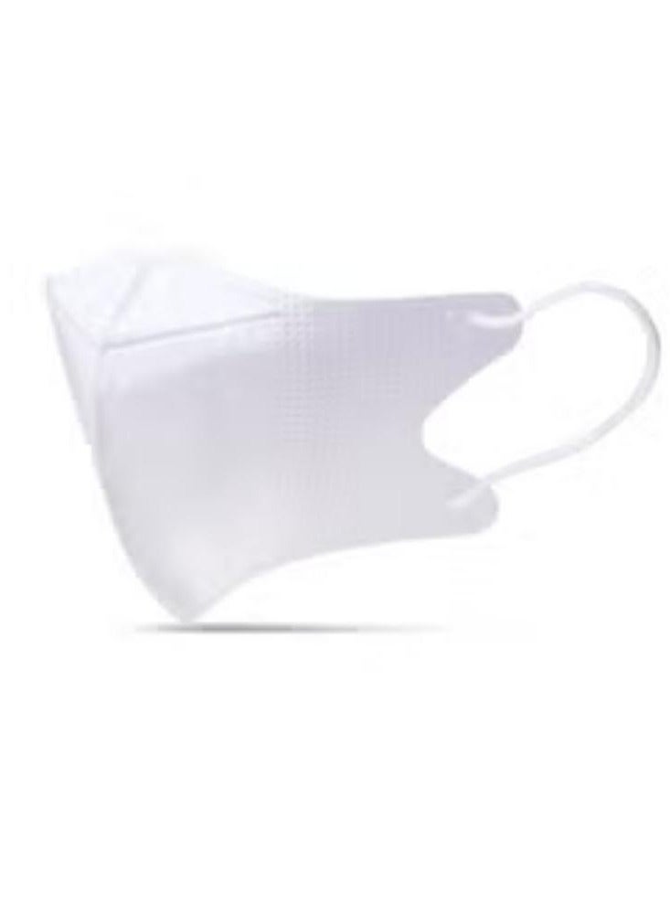 20Pcs Disposable 3-Ply Face Mask 3D Unisex Melt Blown Filter Adult's Face Mask with Elastic Ear Loop White - Image 2