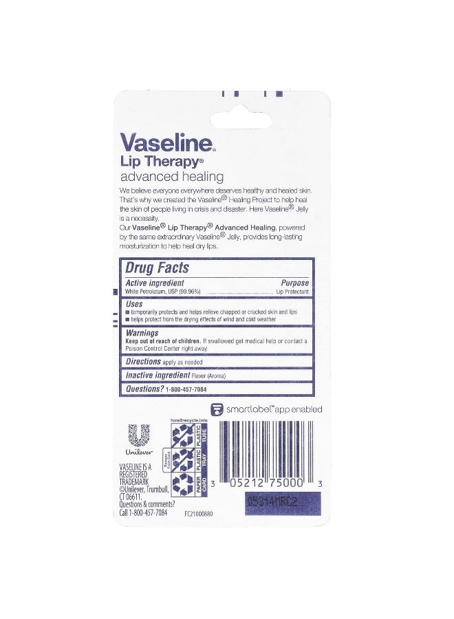 Vaseline, Lip Therapy®, Advanced Healing, 0.35 oz (10 g) - Image 3