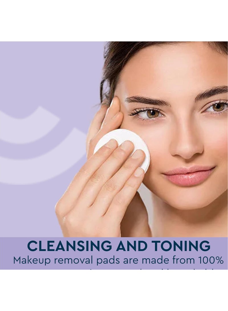 GUBB Hypoallergenic 100% Cotton Pads For Face Cleansing & Makeup Removal - Made of pure cotton | Suitable for Women | Deep cleansing | Round shape, Non Woven - 100 Makeup Remover Pads, Pack Of 2 - Image 4
