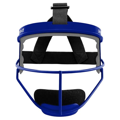 RIP-IT Original Defense Softball Face Mask | Lightweight Protective Softball Fielder's Mask | Adult | Royal - Image 2