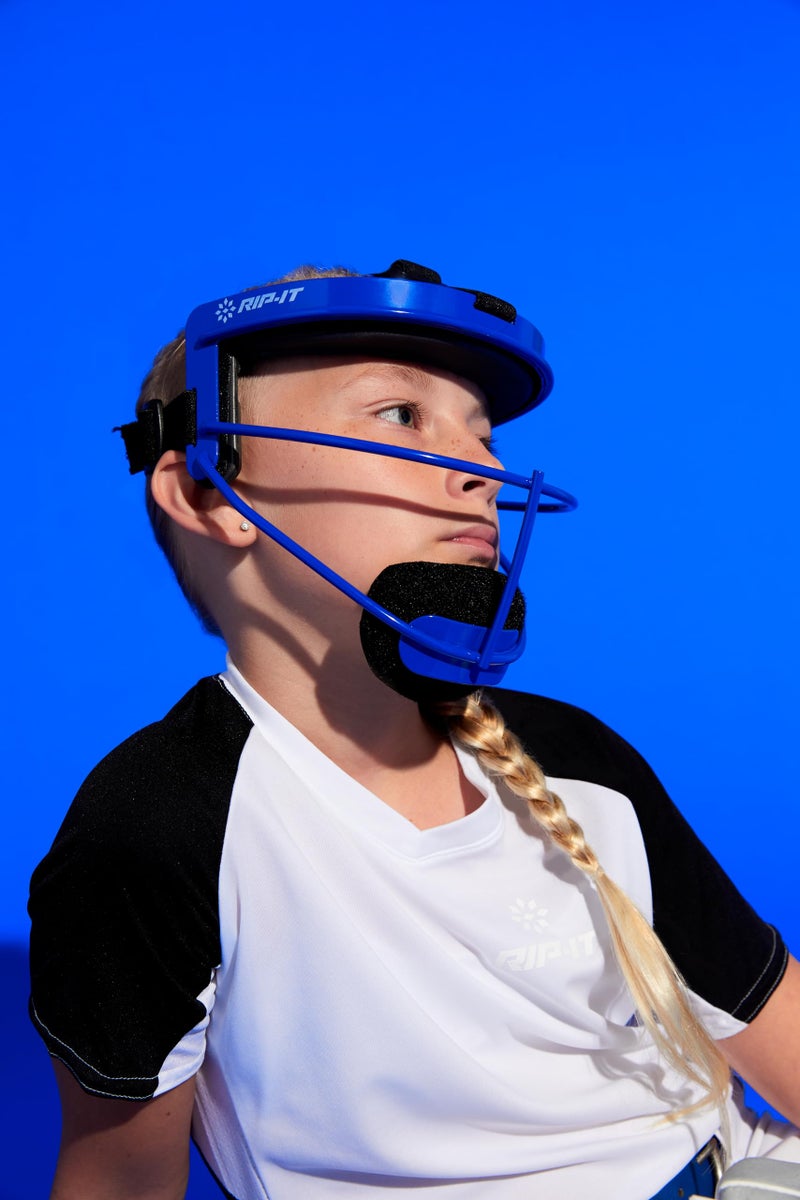 RIP-IT Original Defense Softball Face Mask | Lightweight Protective Softball Fielder's Mask | Adult | Royal - Image 3