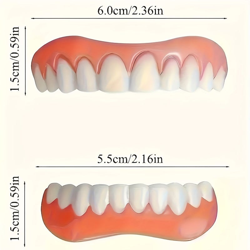3 Sets Of Soft Comfortable Veneers For Women And Men Natural Appearance Durable Daily Wear Photography Party Dance Decoration - Image 2