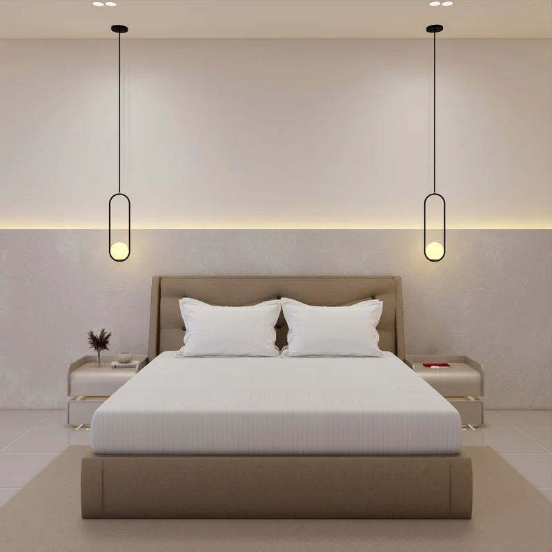 يسكن Luxurious 300 Thread Count Bamboo  Sateen Thin Stripe Fitted Sheet