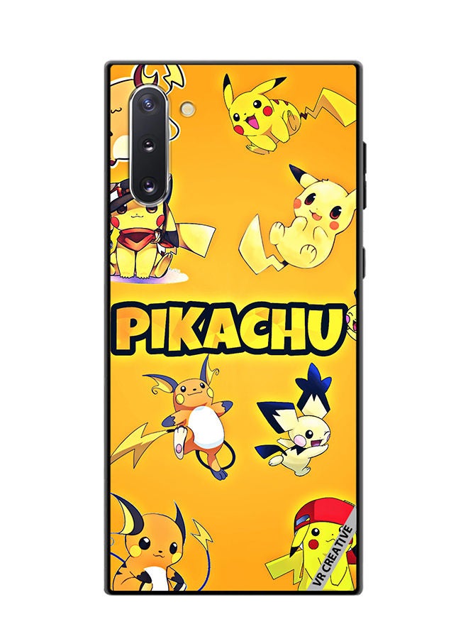 VR CREATIVE Protective Case Cover For Samsung Galaxy Note10 5G Pikachu Surfing Design Multicolour - Image 1