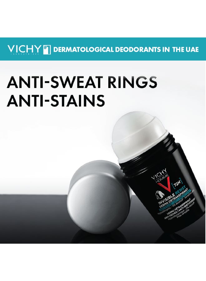 VICHY 72 Hours Invisible Resist Deodorant For Men Clear 50ml - Image 3