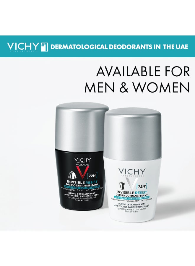 VICHY 72 Hours Invisible Resist Deodorant For Men Clear 50ml - Image 5