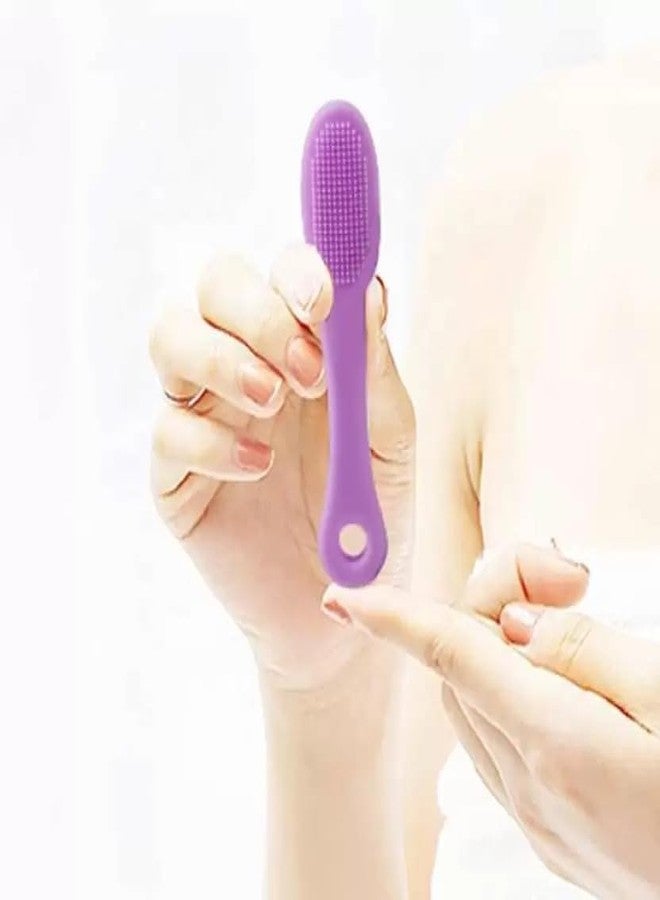 JUICIQ Soft Silicone Manual Facial Cleansing Brush For Removing Blackheads and Massaging, Face Scrubber Cleanser Brush For Gently And Effectively Cleaning (Pack of 2) - Image 2