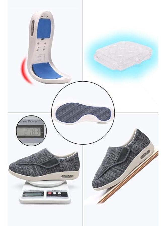 youyun Unisex diabetic shoes with Velcro adjustable shoes for fatter and wider swollen feet non-slip walking shoes - Image 3