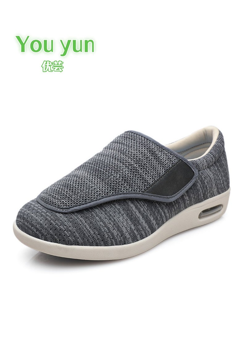 youyun Unisex diabetic shoes with Velcro adjustable shoes for fatter and wider swollen feet non-slip walking shoes - Image 1