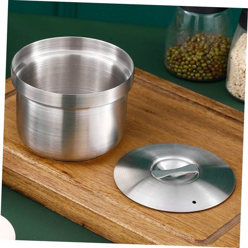 Stainless Steel Egg Steaming Bowl with Lid Toddler Soup Container Kitchen Baby Food - Image 4