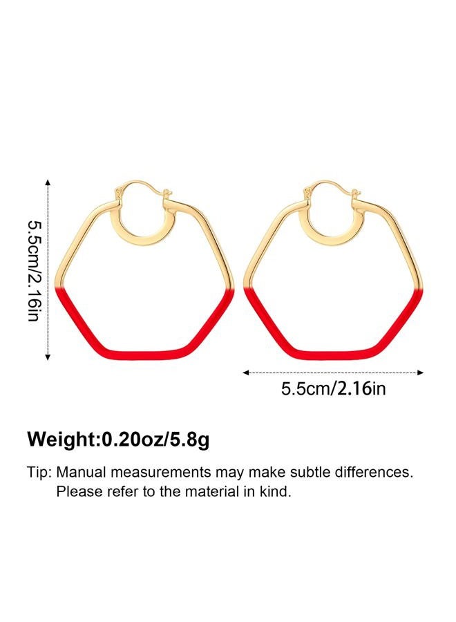 YUJIE Gold Hoop Earrings for Women 18K Gold Plated Knot Hoop Earrings Statement Lightweight Thick Trendy Small Gold Open Hoops Fashion Jewelry, Brass, No Gemstone - Image 5