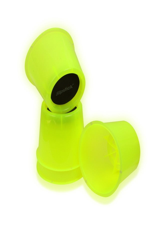 Slipstick CB643 3” Lift Glow in The Dark Bed Risers/Furniture Risers - Adds 3 inch Height for Under Bed Storage & Shows Bed Location in Dark (Set of 4) Heavy Duty Design - Supports 2,000 Lbs - Image 2