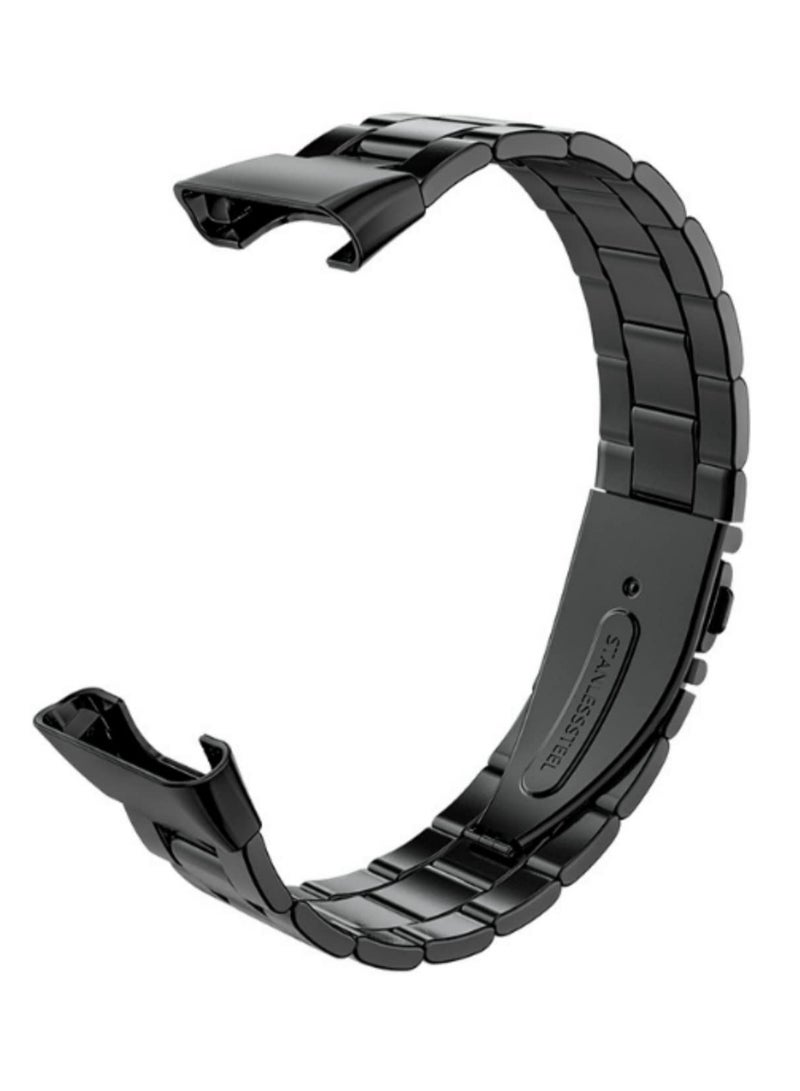 سوار معدني من الفولاذ المقاوم للصدأ لـ Xiaomi Mi Band 7 Pro، إكسسوارات سوار ذكي، سوار بديل، حزام أسود لـ Xiaomi Band 7 Pro - Image 3