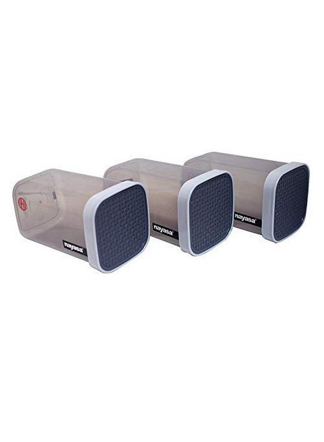 Nayasa Plastic Fusion Container- 1500ml, 6 pieces, Grey - Image 4