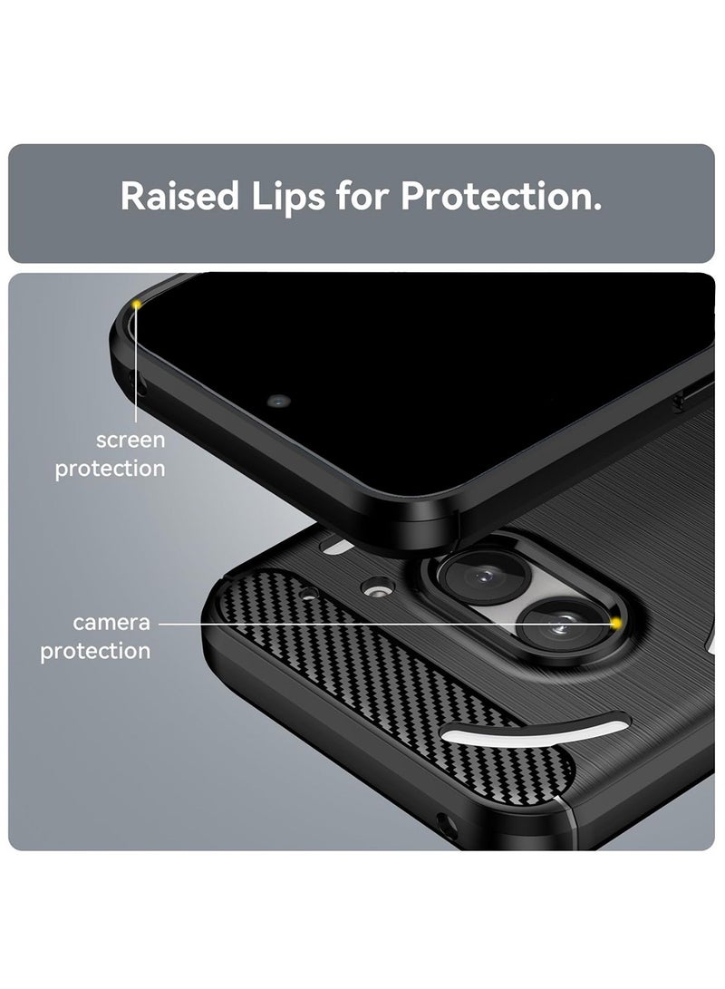 دبليو تيك Nothing Phone (2a) 5G 2024 / Nothing Phone (2a) Plus 5G 2024 غطاء حافظة واقية من السيليكون المصقول - أسود - Image 4