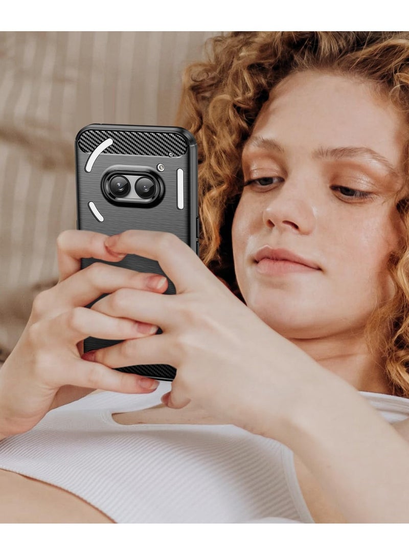 دبليو تيك Nothing Phone (2a) 5G 2024 / Nothing Phone (2a) Plus 5G 2024 غطاء حافظة واقية من السيليكون المصقول - أسود - Image 5