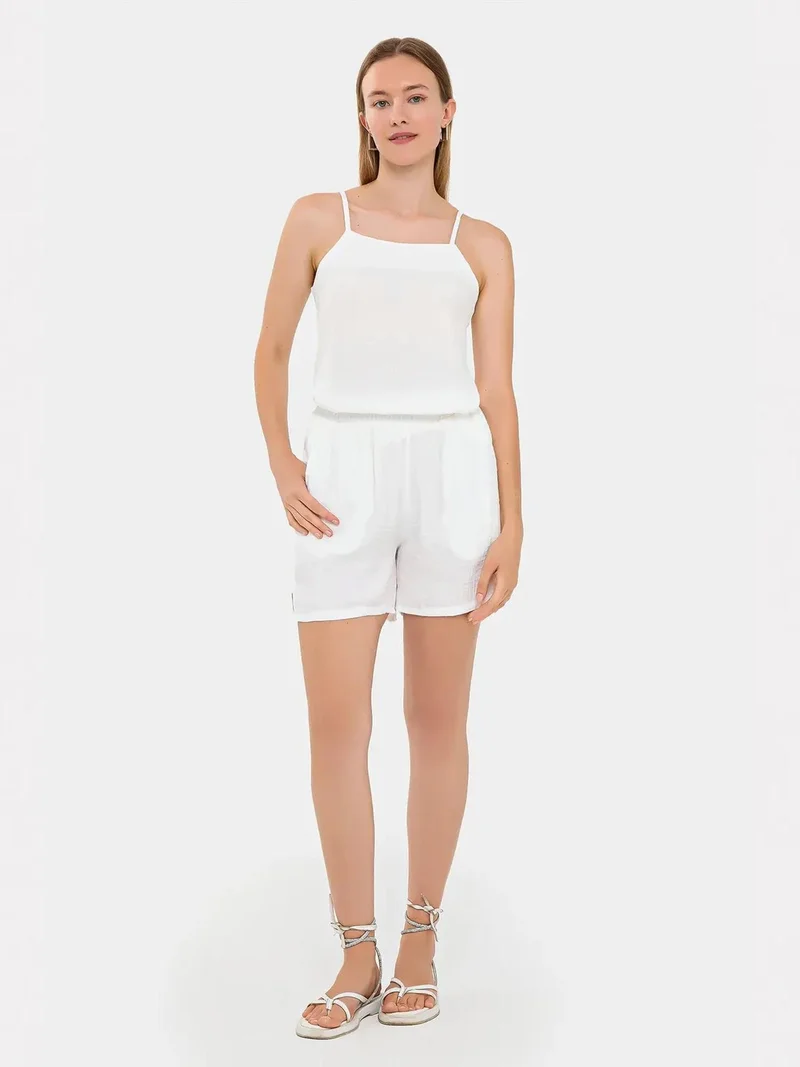 Linen Spaghetti-Strap Coords Set