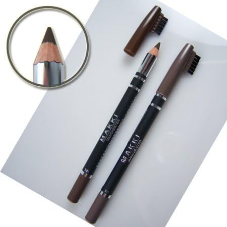 Makki Soft Eyebrow Pencil with brush 03 Grey Brown Matte Finish Natural Look Fine Strokes - Image 4