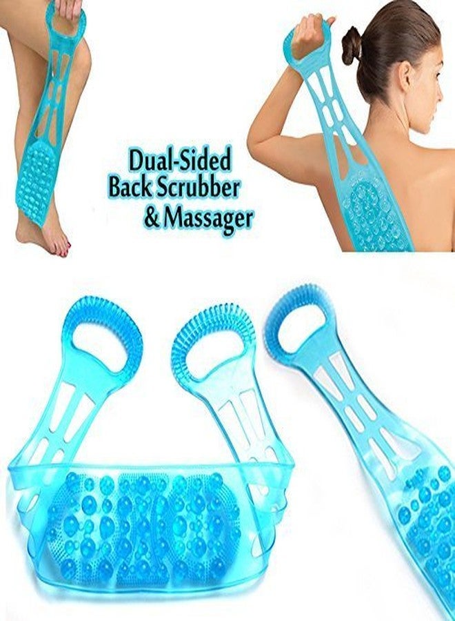 MUGATH Silicone Shower and Massage Belt | Dual Sided Back Scrubber Washer Bath Cleaning Tools - Image 4