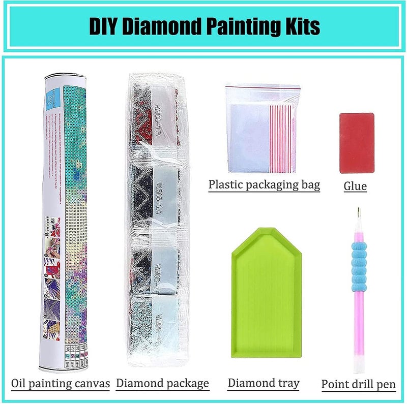 Diamond Painting, Unisex, Made with Multi-Colored Rhinestone Crystal, Suitable for Adults. Eco-Friendly and Stress Reliever with Complete Wall Decorating Kit - Image 5