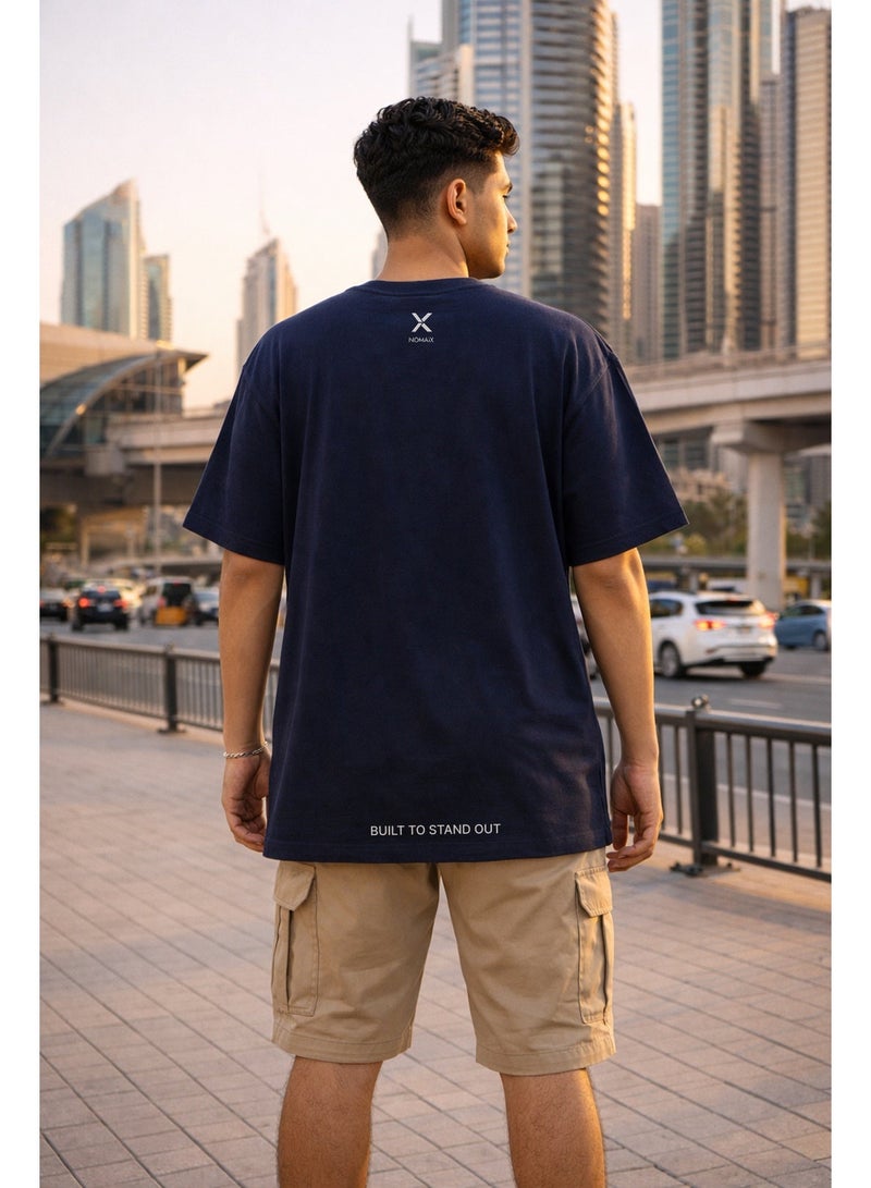 NOMAiX Always Online Never Available T-Shirt | Graphic Oversized Tee | Streetwear Slogan | Oversized Drop Shoulder | Unisex | Made in UAE - Image 4