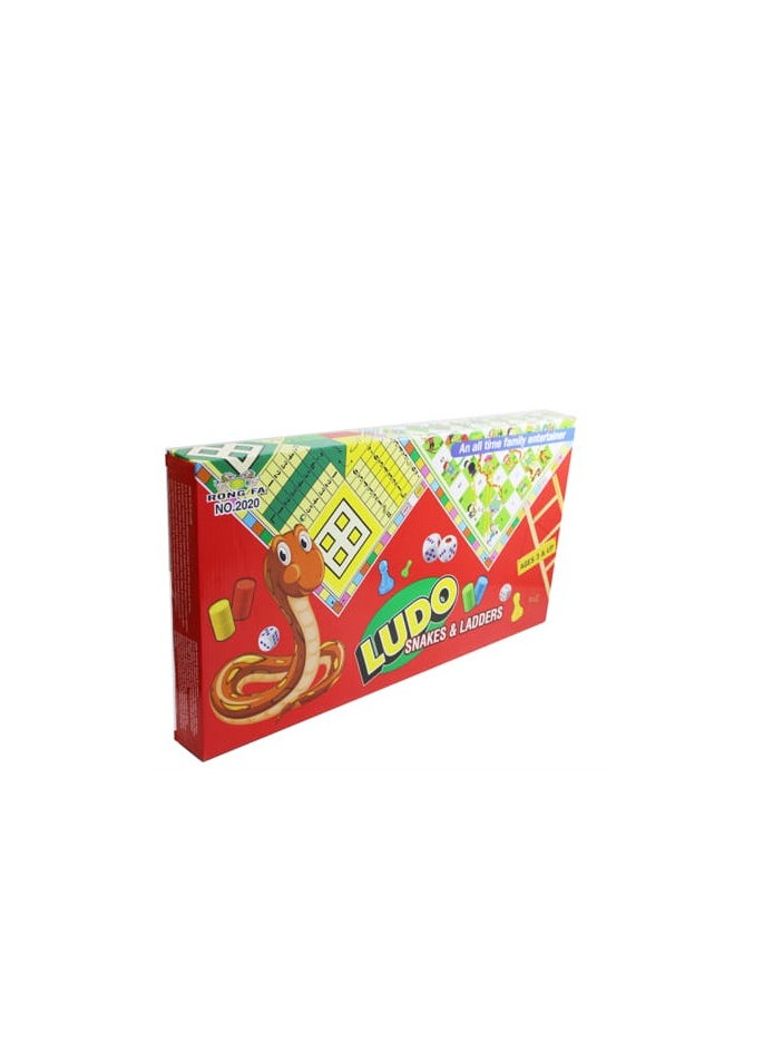 AL QADAH - 2 In 1 Game Ludo Snakes And Ladders 39x20x5Cm - Image 1