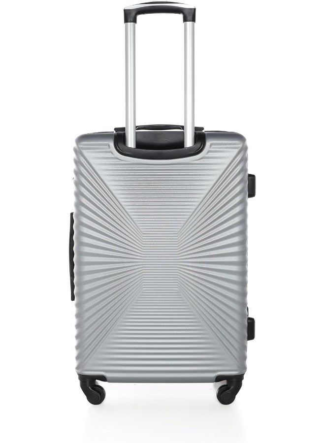 قنصل مجموعة حقائب سفر مكونة من 3 قطع - مصنوعة من ألياف متينة مودل GS-267 لون ALUMINEM SILVER WHITE - Image 4
