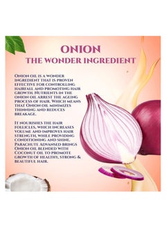 Parachute Advansed Onion Hair Oil for Hair Growth and Hair Fall Control  - Image 3