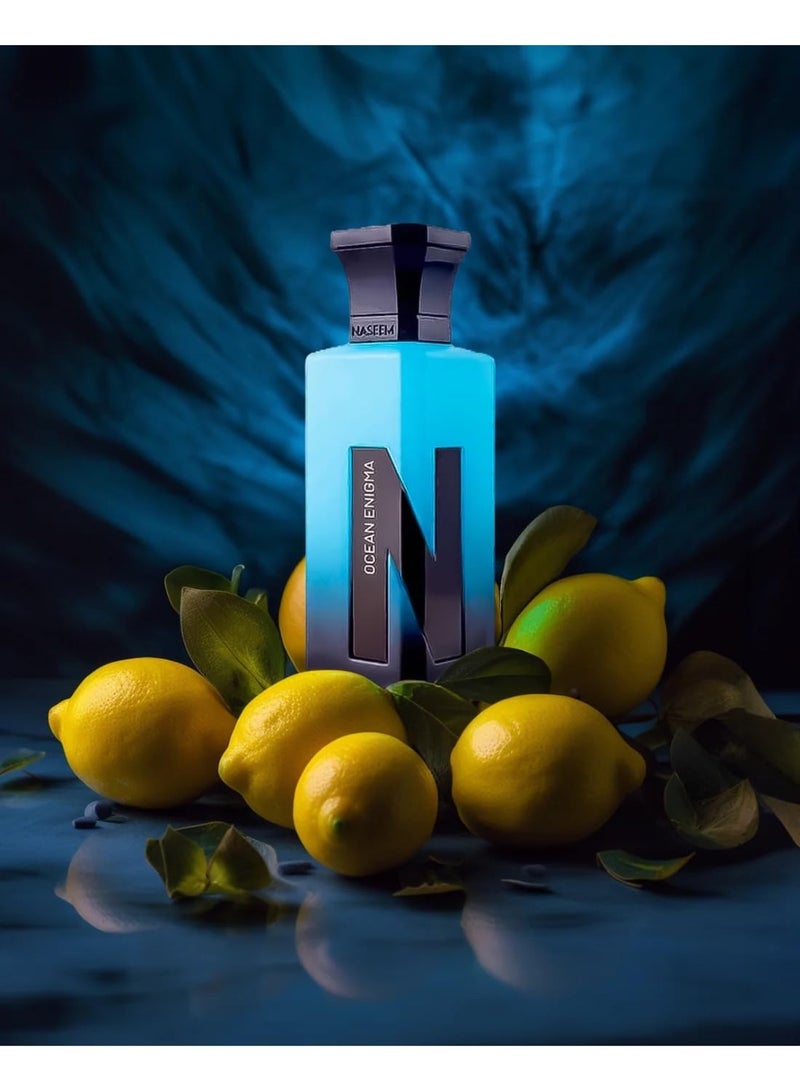 Naseem Ocean Enigma Eau de Parfum 75 ml - Unisex Fragrance for Men and Women with Fresh Citrus, Spicy, and Woody Notes - Ideal Scent for Daily Wear and Special Occasions, Refreshing Aroma - Image 2