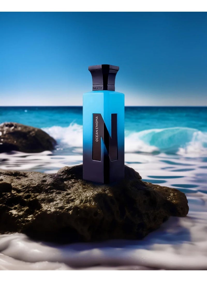 Naseem Ocean Enigma Eau de Parfum 75 ml - Unisex Fragrance for Men and Women with Fresh Citrus, Spicy, and Woody Notes - Ideal Scent for Daily Wear and Special Occasions, Refreshing Aroma - Image 3