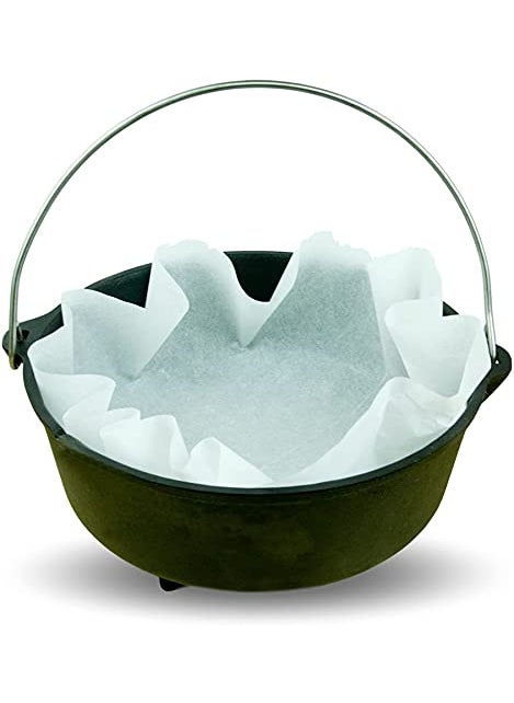 CAMP LINER CampLiner Disposable Parchment Dutch Oven Liners  20 Pack  EcoFriendly 50 Thicker NoMess Cleanup  Fits 1014 Cast Iron Ovens Compatible with Camp Chef Lodge  More 