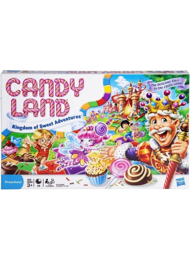 HASBRO - GAMING Candy Land Kingdom of Sweet Adventures Board Game for Kids, Preschool Family Game, Ages 3 and Up, Red - Image 1