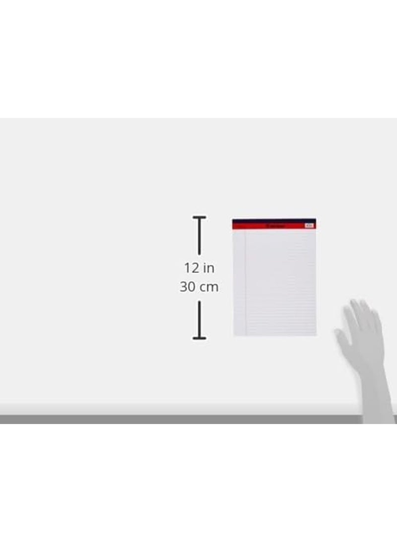 MARKQ Writing Pad 50 Sheets Single line White Legal Notepad, A4 Notebook Sheets for School, College, Office Supplies  - Image 4