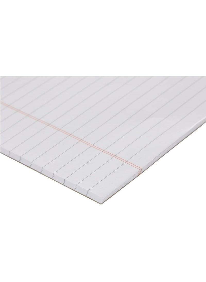 MARKQ - Writing Pad 50 Sheets Single line White Legal Notepad, A4 Notebook Sheets for School, College, Office Supplies - Image 1