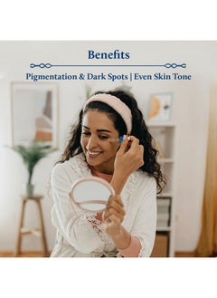 Blue Nectar Blue Nectar Rice Water Kojic Acid Face Serum for Pigmentation & Dark Spots Removal | Anti Pigmentation Serum for Face with Mushroom (13 Herbs, 30ml)  - Image 3