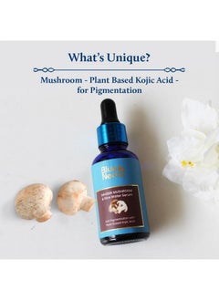 Blue Nectar Blue Nectar Rice Water Kojic Acid Face Serum for Pigmentation & Dark Spots Removal | Anti Pigmentation Serum for Face with Mushroom (13 Herbs, 30ml)  - Image 2