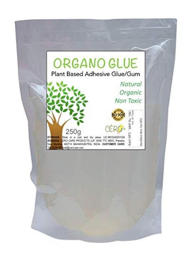 Cero Organo Glue Natural Organic Non Toxic Plant Based Adhesive Glue Gum (250G) 