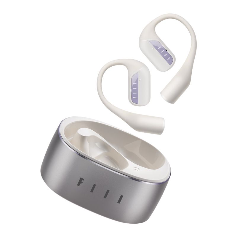 Fiil GS Open-Ear Bluetooth 5.3 Bone Conduction Wireless Headphones, White - Image 1