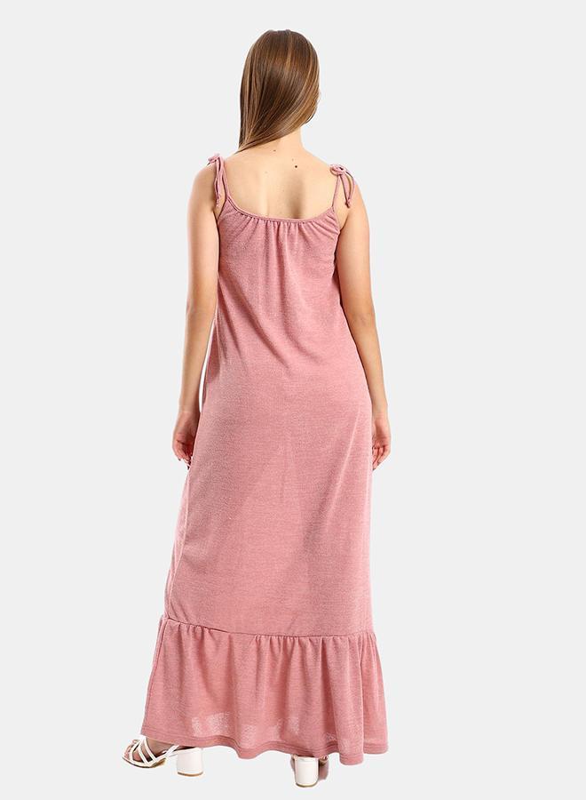 kady Jamila Women Knitted Wide Round Collar Tiered Casual Dress ,cashmere-XXL - Image 3