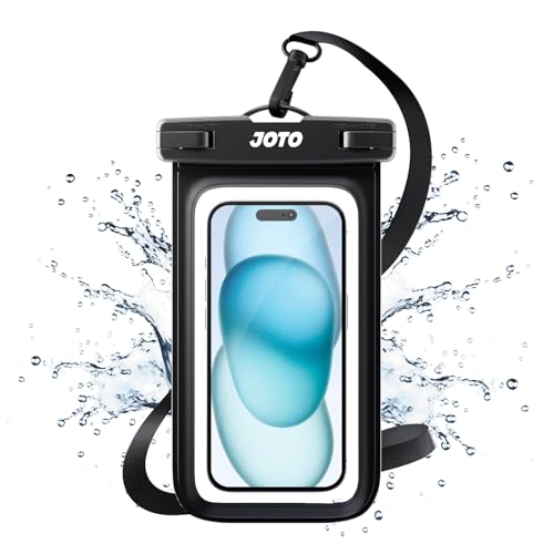 JOTO Up to 7" Universal Waterproof Phone Case for iPhone 17 Air 16 15 14 13 12 11 Plus Pro Max, IPX8 Cellphone Dry Bag XR X SE, Galaxy S23 S22 S21 S20+ S20 S10 Plus Note, Pixel -Black - Image 1