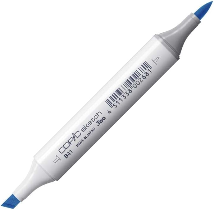 Copic Sketch Marker - Powder Blue, Dual Nib, Refillable Ink - Image 1