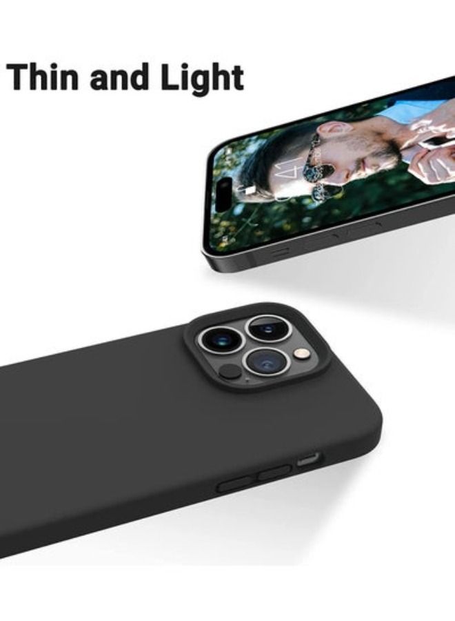 Soft Liquid Silicon iPhone 14 Pro Max Case 6.7 Inch-(2022) Slim-Soft,Stylish Shockproof Protective with Microfiber Lining Case Cover - Image 3