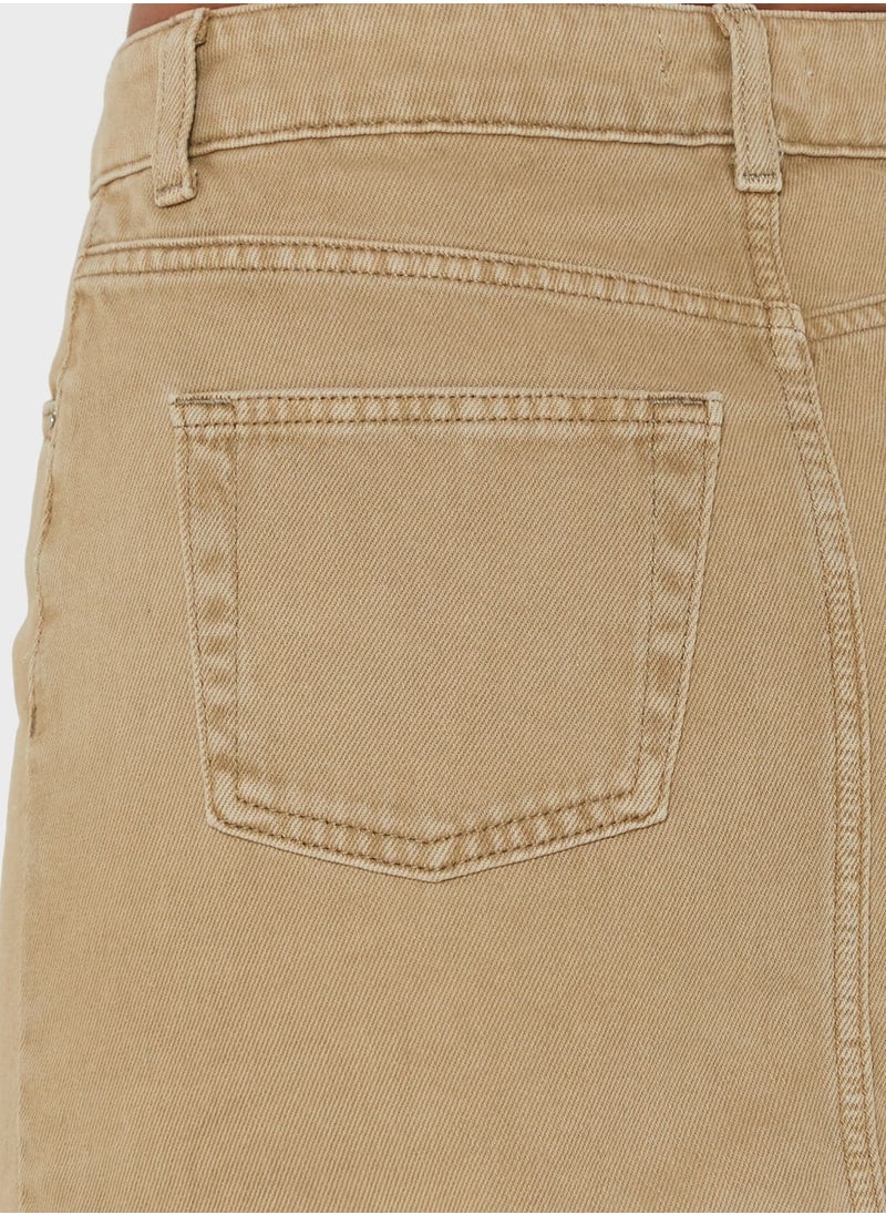 TOPSHOP - Pocket Detail Denim Mini Skirt - Image 1