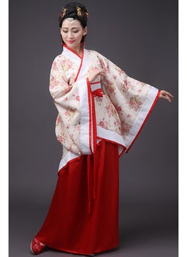 Generic Womens Fairy Hanfu Tang Dress Costume Set Flower cloth  - Image 1
