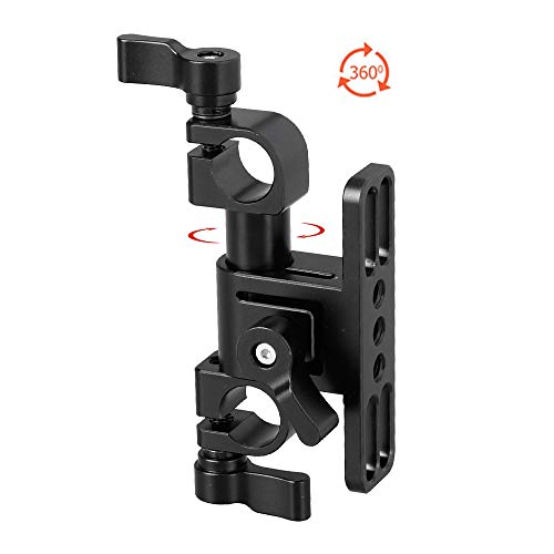 CAMVATE 360° Swivel Adjustable 15mm Dual Rod Clamp for Camera Shoulder Rig - 2192 - Image 3