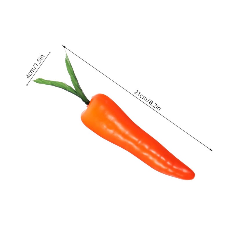 5 Pcs Mini Realistic Carrot Ornament Tabletop Carrot Decor For Home Party Kitchen Display Photography Props - Image 3