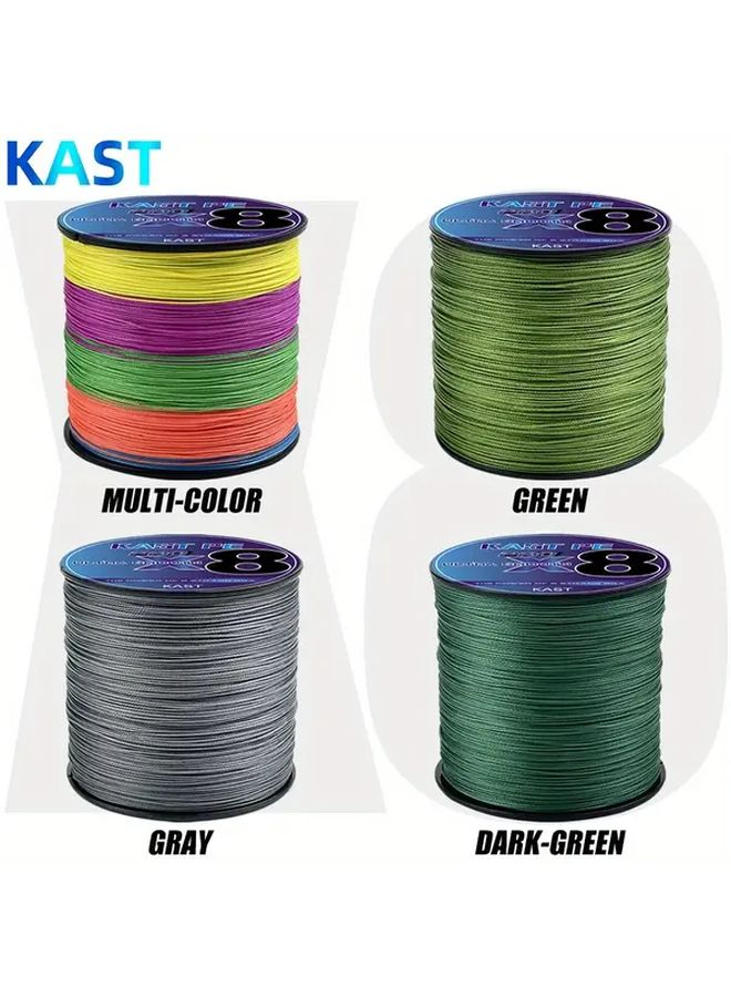 8 Strand Braided Fishing Line 500M X8PE 0 28mm 35LB Green Durable PE For Freshwater Saltwater - Image 2